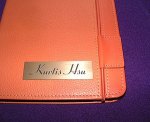This elegant nameplate would be a great stocking stuffer, or a tasteful way to personalize a pretty journal, Kindle case, photo album, or jewelry box. $6Click here to purchase