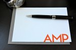 This classic stationary is marketed for men, but I think it would make a lovely gift for anyone who is favors a clean modern look. Orange, red or blue ink available. $98Click here to purchase